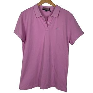 Vineyard Vines Polo Shirt by Shep & Ian Short Sleeved Collar Pink Men’s Size XL